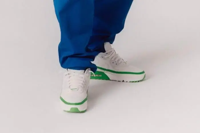 Alternative view of Giày Nike Undefeated x Air Max 90 'White Green Spark' CJ7197-104