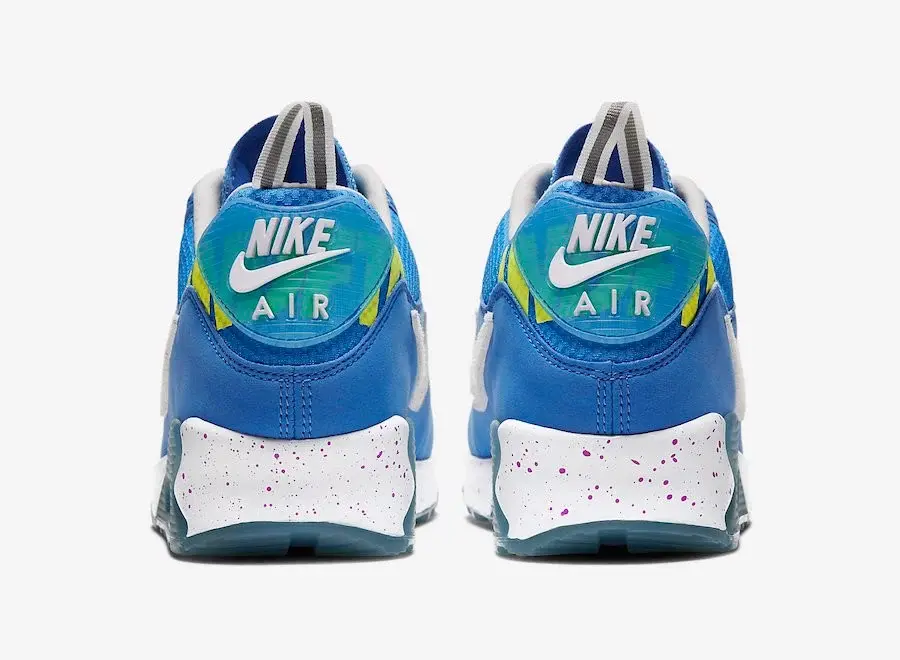 Giày Nike Undefeated x Air Max 90 'Pacific Blue' CQ2289-400 - Ảnh 5