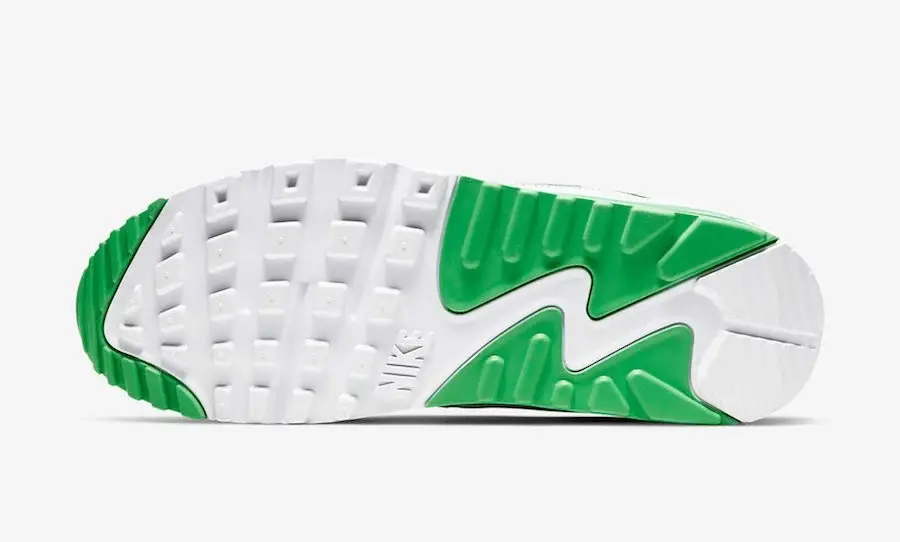 Giày Nike Undefeated x Air Max 90 'White Green Spark' CJ7197-104 - Ảnh 6