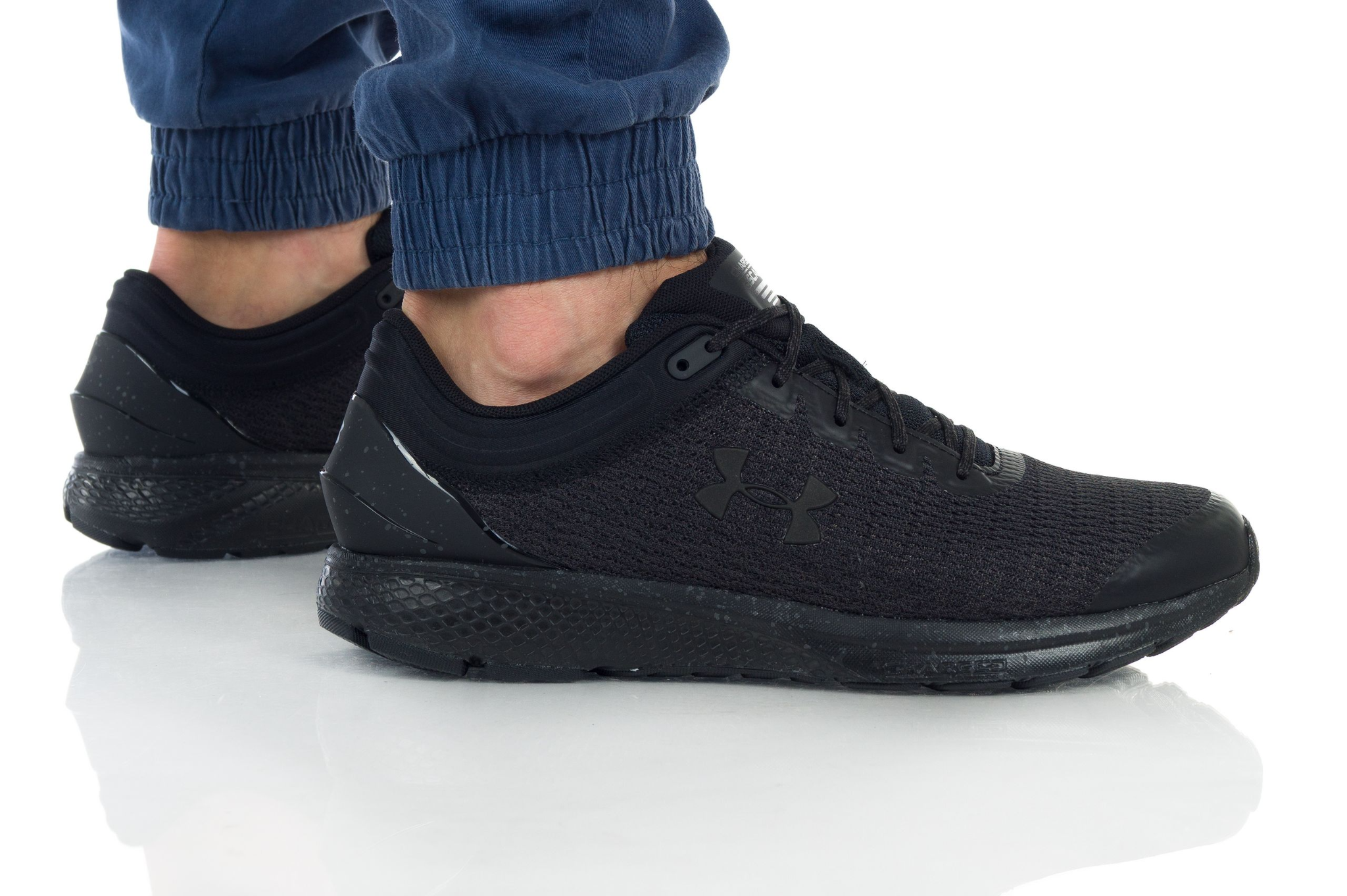 Giày Under Armour Phade RN 'Tripple Black' 3023433-002 - Ảnh 3