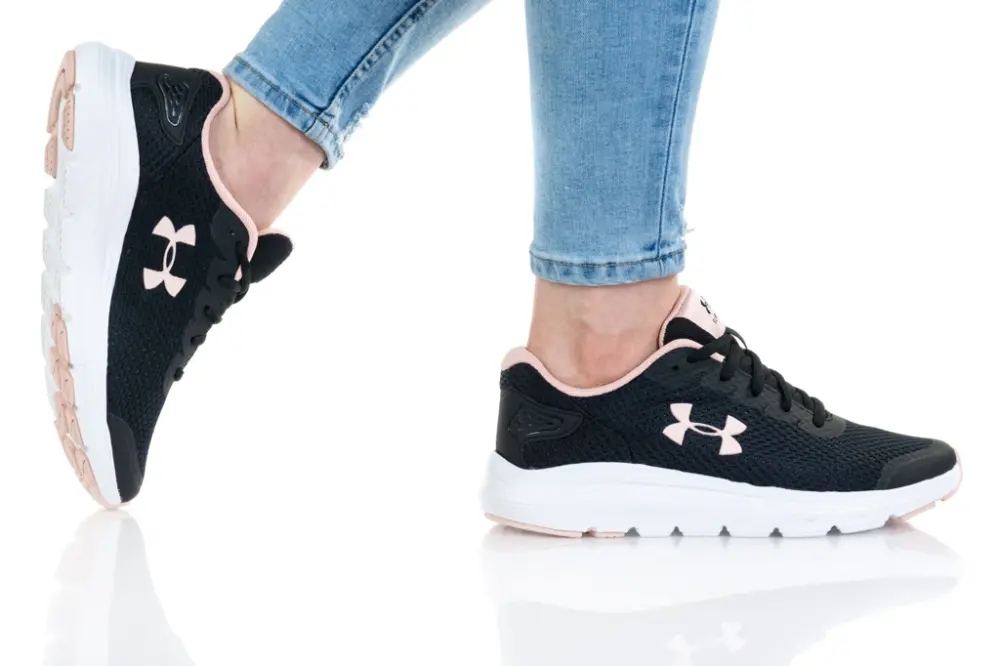 Alternative view of Giày Under Armour Wmns Surge 2 'Black Pink' 3022605-004