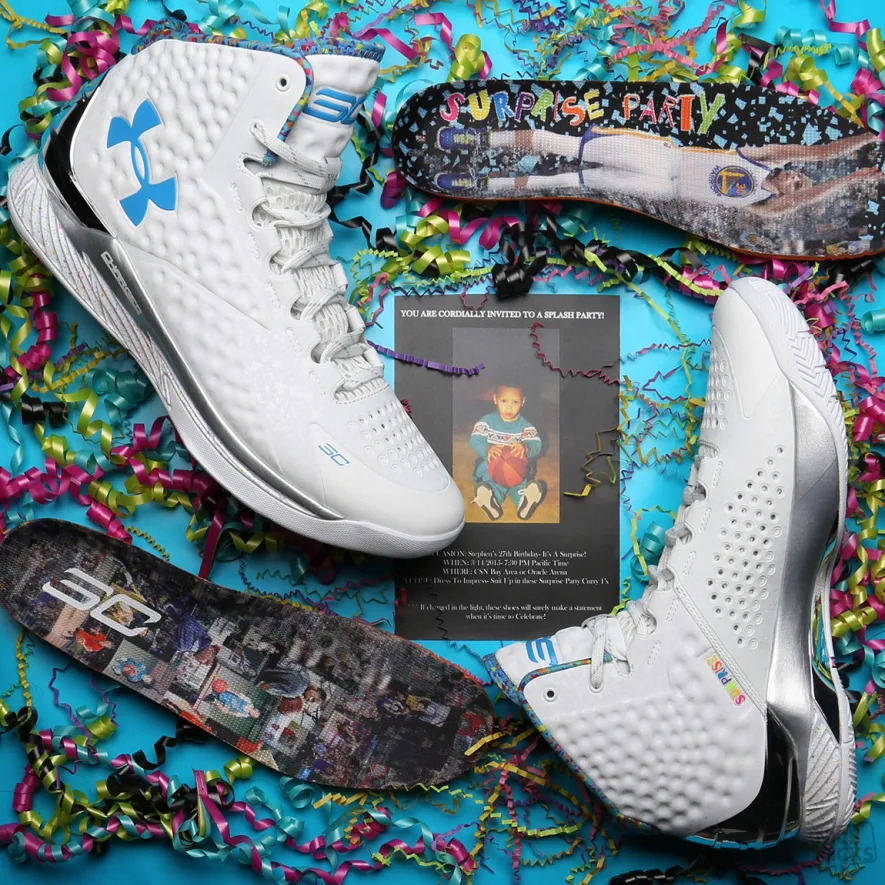Giày Under Armour Curry 1 'Splash Party' 2022 3026050-100 - Ảnh 5