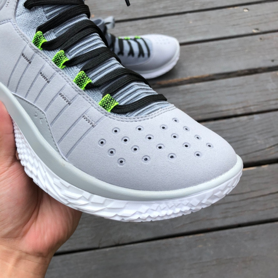 Giày Under Armour Curry 4 Flotro 'Grey' 3024861-102 - Ảnh 4