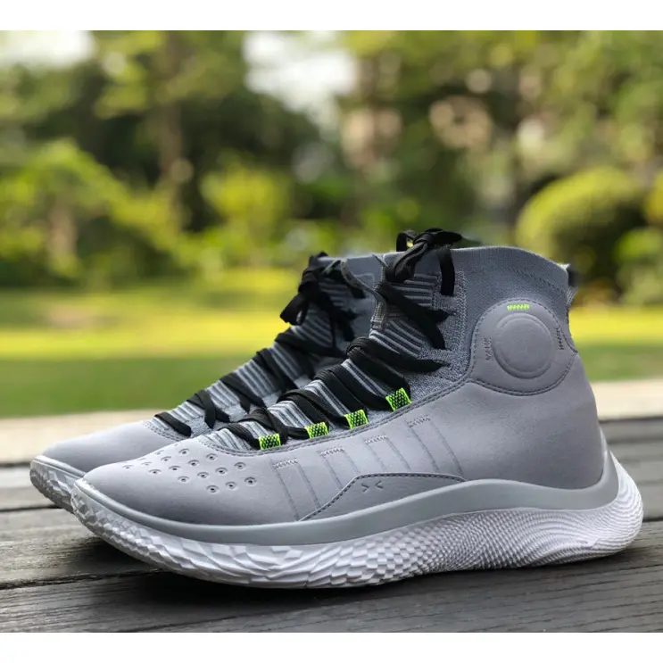 Alternative view of Giày Under Armour Curry 4 Flotro 'Grey' 3024861-102