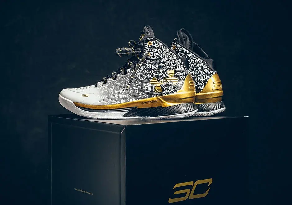 Alternative view of Giày Under Armour Curry Pack 'Back 2 Back MVP' 1300015-001