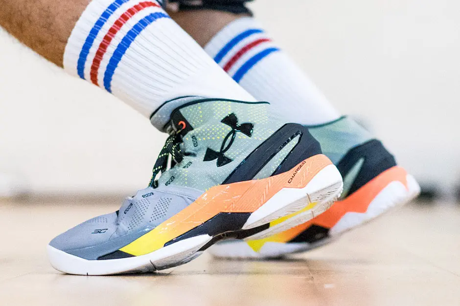Giày Under Armour Curry 2 'Grey' 3026052-100 - Ảnh 5