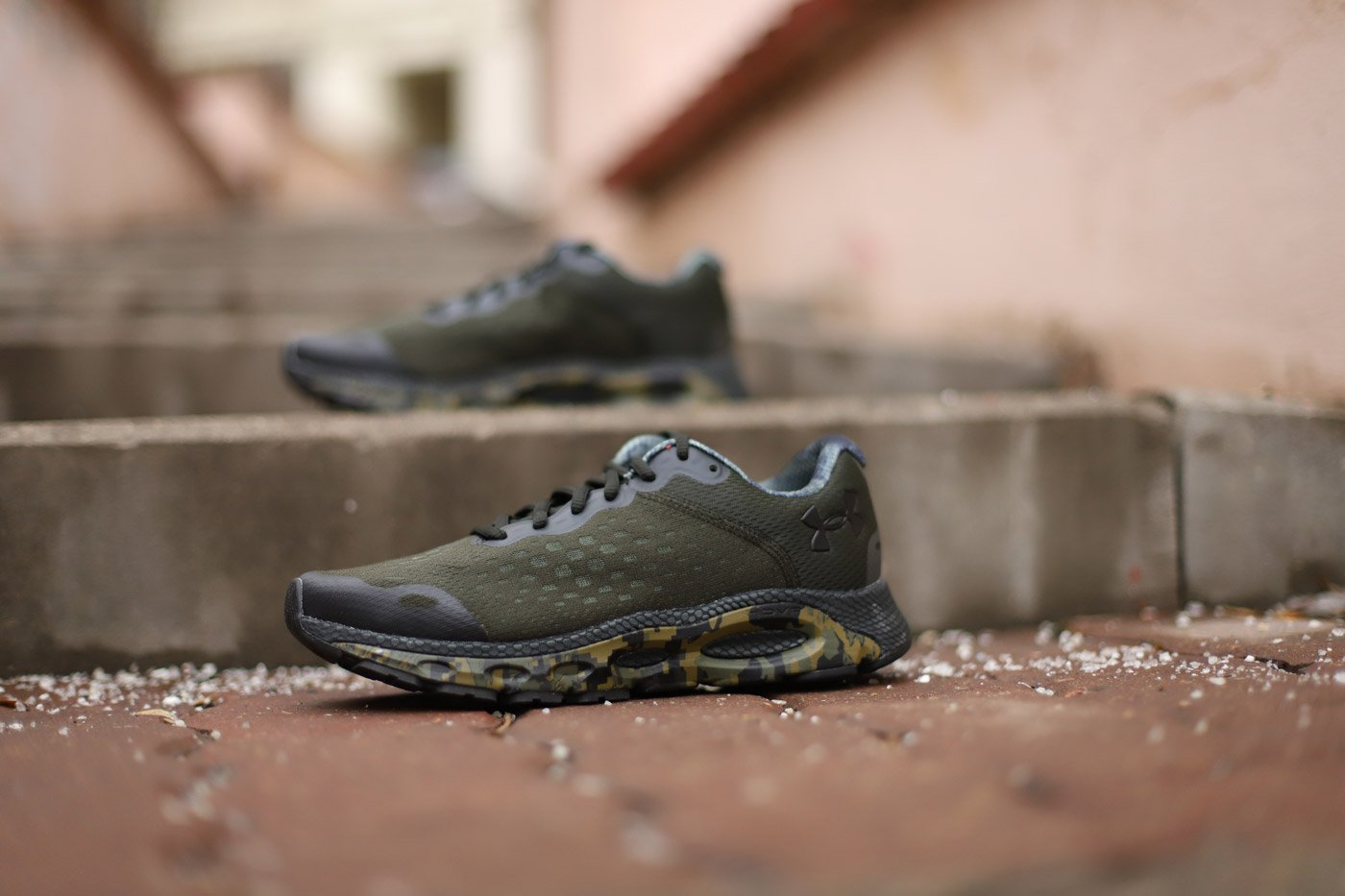 Giày Under Armour HOVR Infinite 3 'Green Camo' 3024001-301 - Ảnh 3