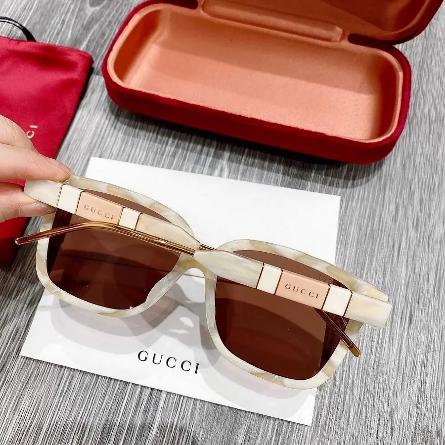 Kính Gucci Rectangular Ladies Sunglasses 'Pink' GG0599SA00556 - Ảnh 3