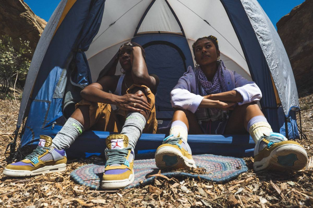 Giày Nike Union LA x Air Jordan 4 Retro 'Desert Moss' DJ5718-300 - Ảnh 7