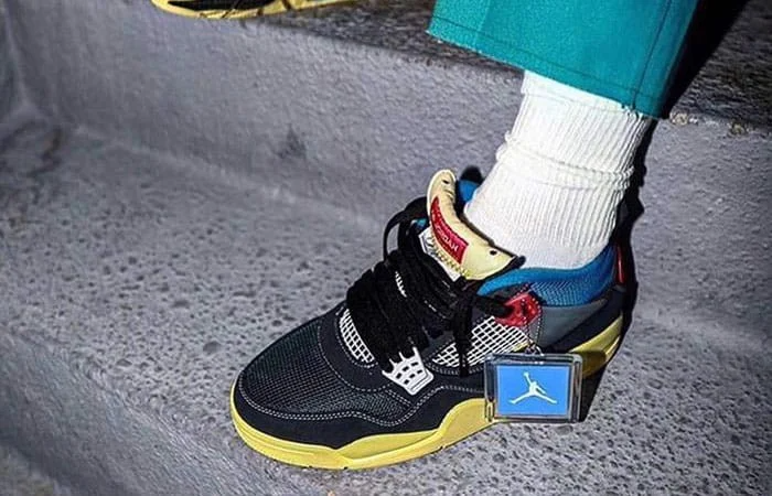 Giày Nike Union LA x Air Jordan 4 Retro 'Off Noir' DC9533-001 - Ảnh 7