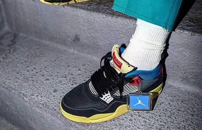 Giày Nike Union LA x Air Jordan 4 Retro 'Off Noir' DC9533-001 - Ảnh 7