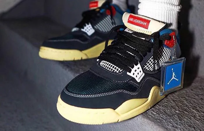 Giày Nike Union LA x Air Jordan 4 Retro 'Off Noir' DC9533-001 - Ảnh 6