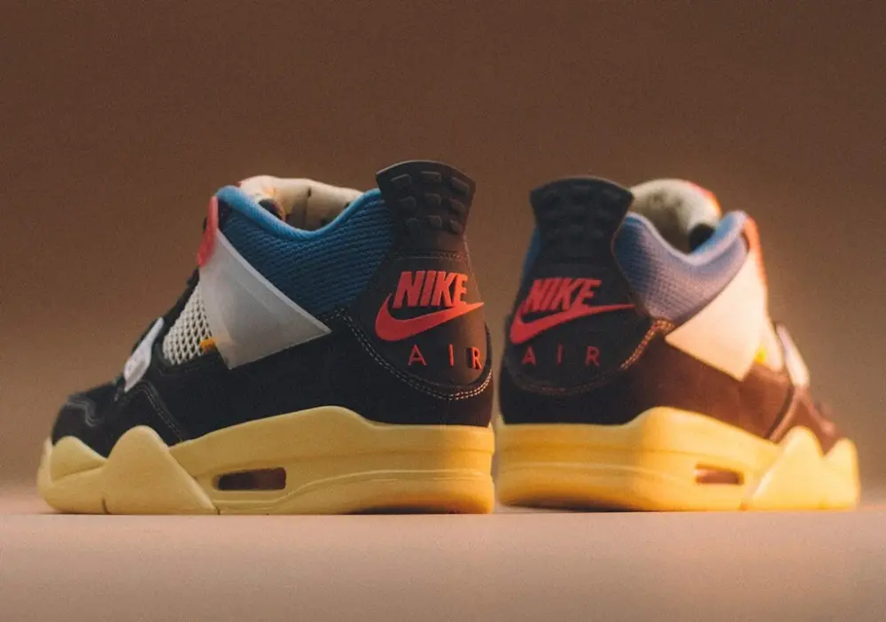 Alternative view of Giày Nike Union LA x Air Jordan 4 Retro 'Off Noir' DC9533-001