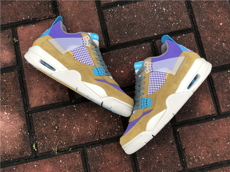 Giày Nike Union LA x Air Jordan 4 Retro 'Desert Moss' DJ5718-300 - Ảnh 4