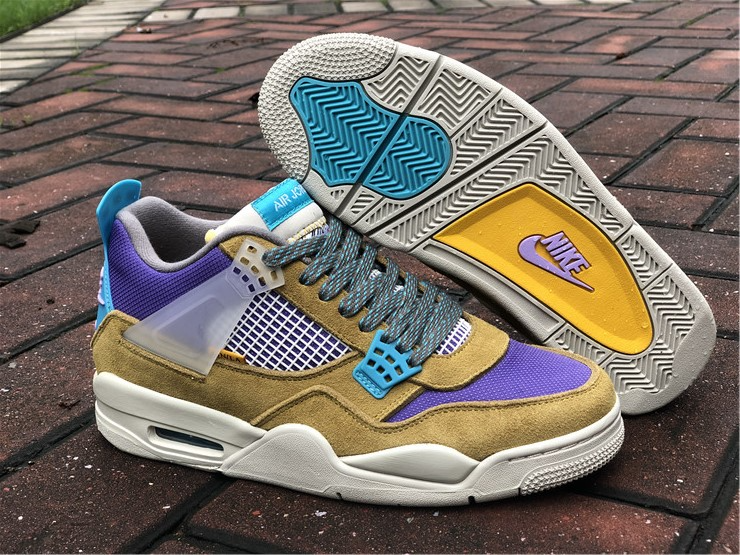 Giày Nike Union LA x Air Jordan 4 Retro 'Desert Moss' DJ5718-300 - Ảnh 3