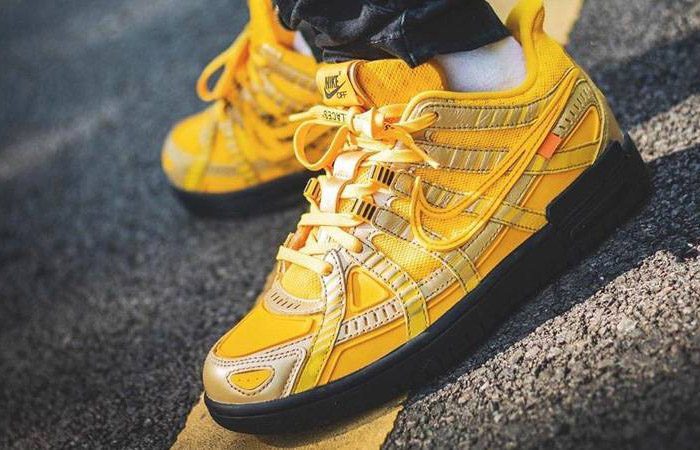 Giày Nike Off-White x Air Rubber Dunk 'University Gold' CU6015-700 - Ảnh 4