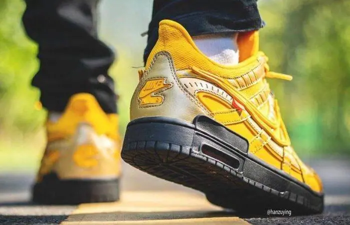 Giày Nike Off-White x Air Rubber Dunk 'University Gold' CU6015-700 - Ảnh 5