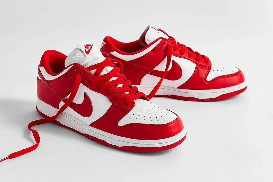 Alternative view of Giày Nike Dunk Low 'University Red' (2020) CU1727-100