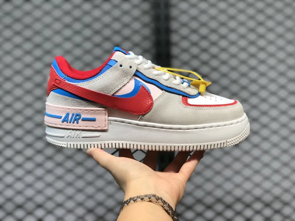 Giày Nike Wmns Air Force 1 Shadow 'Sail Royal Red' CU8591-100 - Ảnh 6