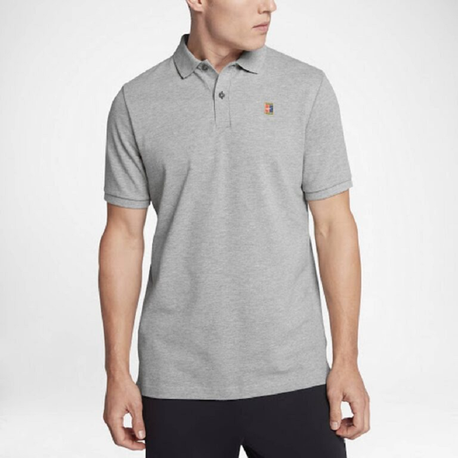 Áo Nike Polo Tennis Grey SS 943443-063 - Ảnh 3