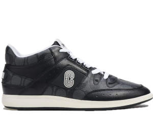 Giày Coach Mid Top Sneaker In Signature Canvas 'Black' CI083-BLK