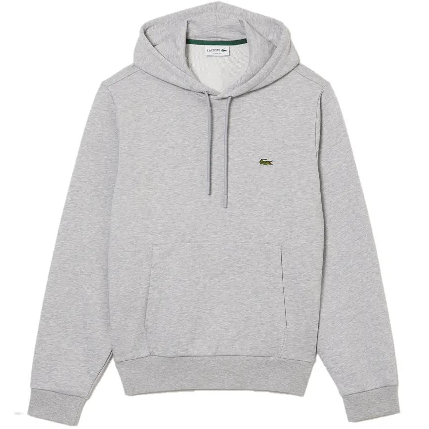 Áo Lacoste Organic Cotton Kangaroo Pocket Sweatshirt 'Gray' SH2567-53G-CCA
