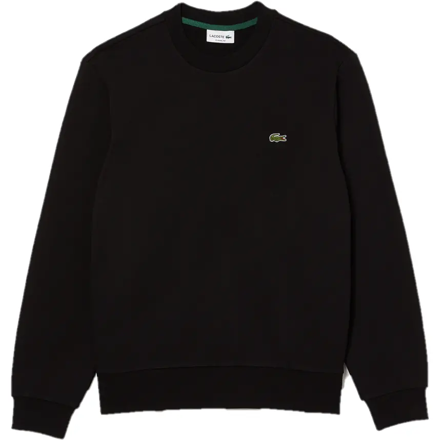 Áo Lacoste Classic Fit Crew Neck Fleece Sweatshirt 'Black' SH2564-53G-031
