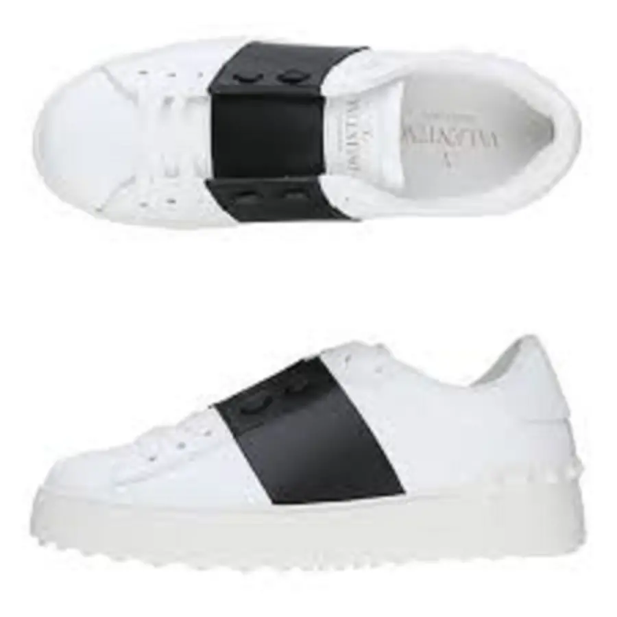 Giày Valentino Women's Rockstud Hidden Open Sneakers UW0S0781-BLU-A01 - Ảnh 3