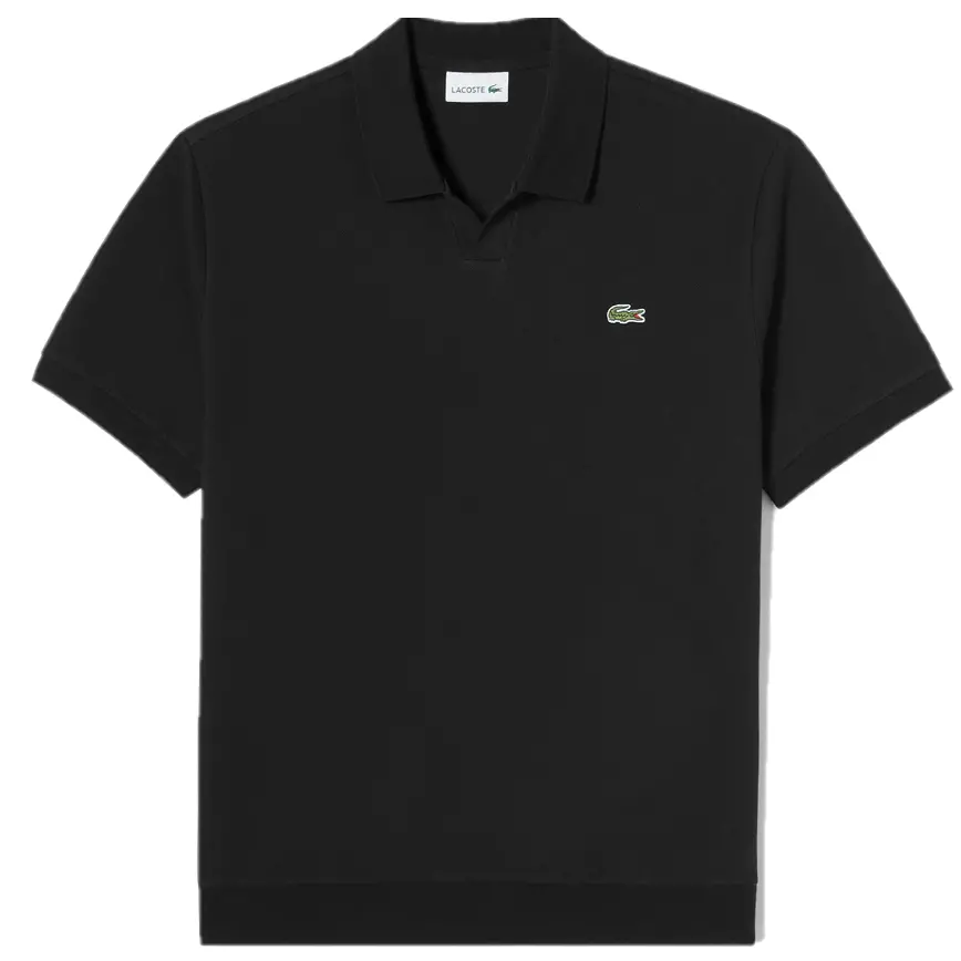 Áo Lacoste Open Collar Solid Polo 'Black' PH087E-53G-031