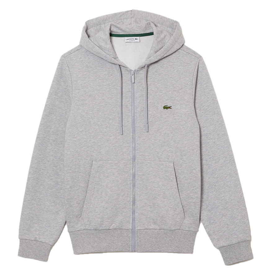 Áo Lacoste Organic Cotton Zip-up Sweatshirt 'Gray' SH2566-53G-CCA