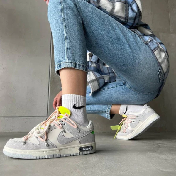 Giày Nike Off-White x Dunk Low 'Lot 12 of 50' DJ0950-100 - Ảnh 3