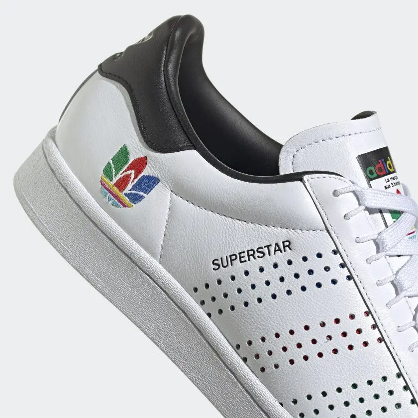 Giày Adidas Superstar 'Colorful Trefoil Cloud White' FW5388 - Ảnh 4