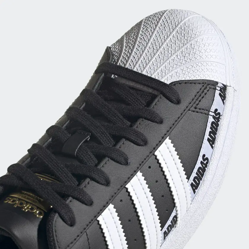 Giày Adidas Superstar 'Wordmark Heel Stripe Core Black' FX5559 - Ảnh 5