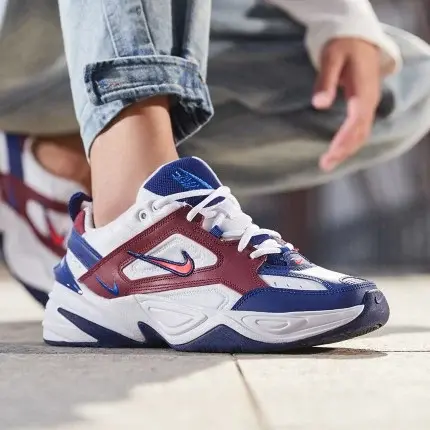 Giày Nike M2K Tekno 'White Bright Crimson' AV4789-107 - Ảnh 4