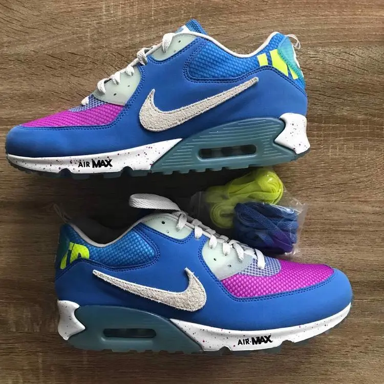 Alternative view of Giày Nike Undefeated x Air Max 90 'Pacific Blue' CQ2289-400