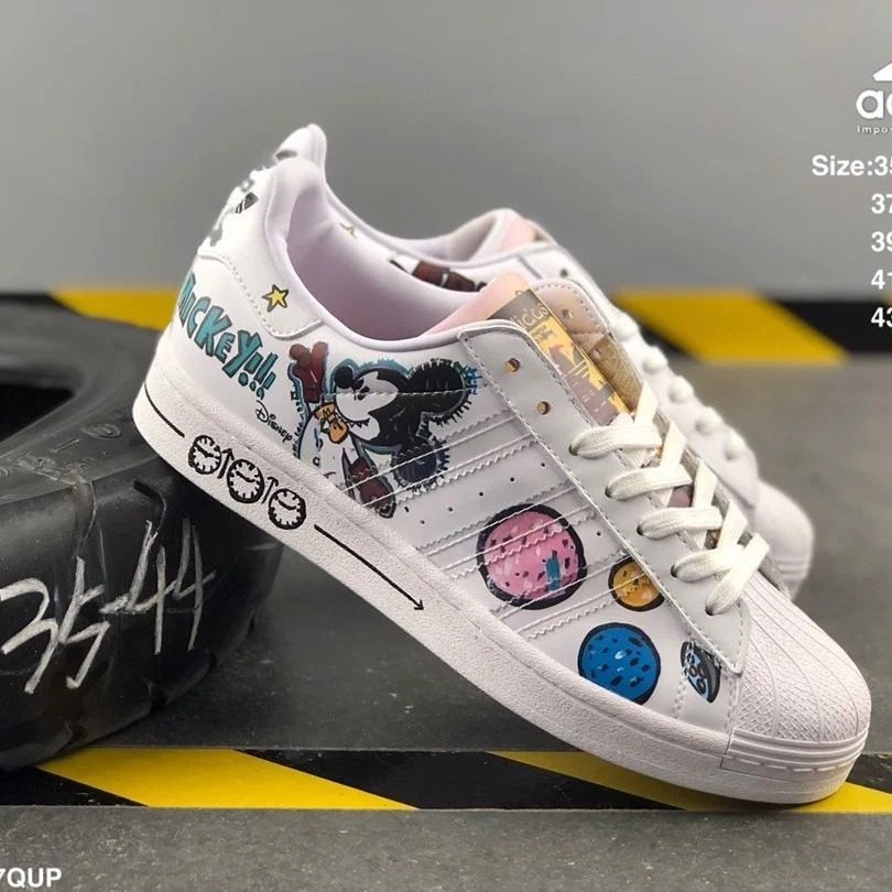 Giày Adidas Kasing Lung x Disney x Superstar Labubu Mickey Mouse GZ8839 - Ảnh 5