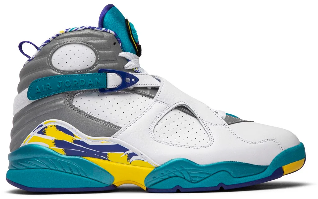 Giày Nike Wmns Air Jordan 8 Retro 'White Aqua' CI1236-100