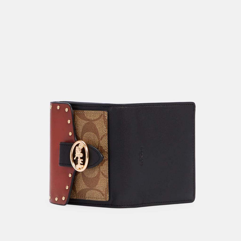 Túi Coach Georgie Signature Canvas With Rivets 6791-IMRL7 - Ảnh 3