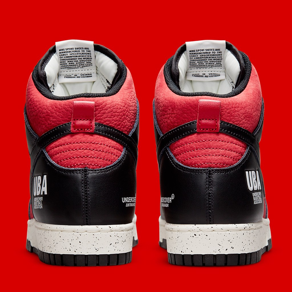 Giày Nike Undercover x Dunk High 1985 'UBA' DD9401-600 - Ảnh 8