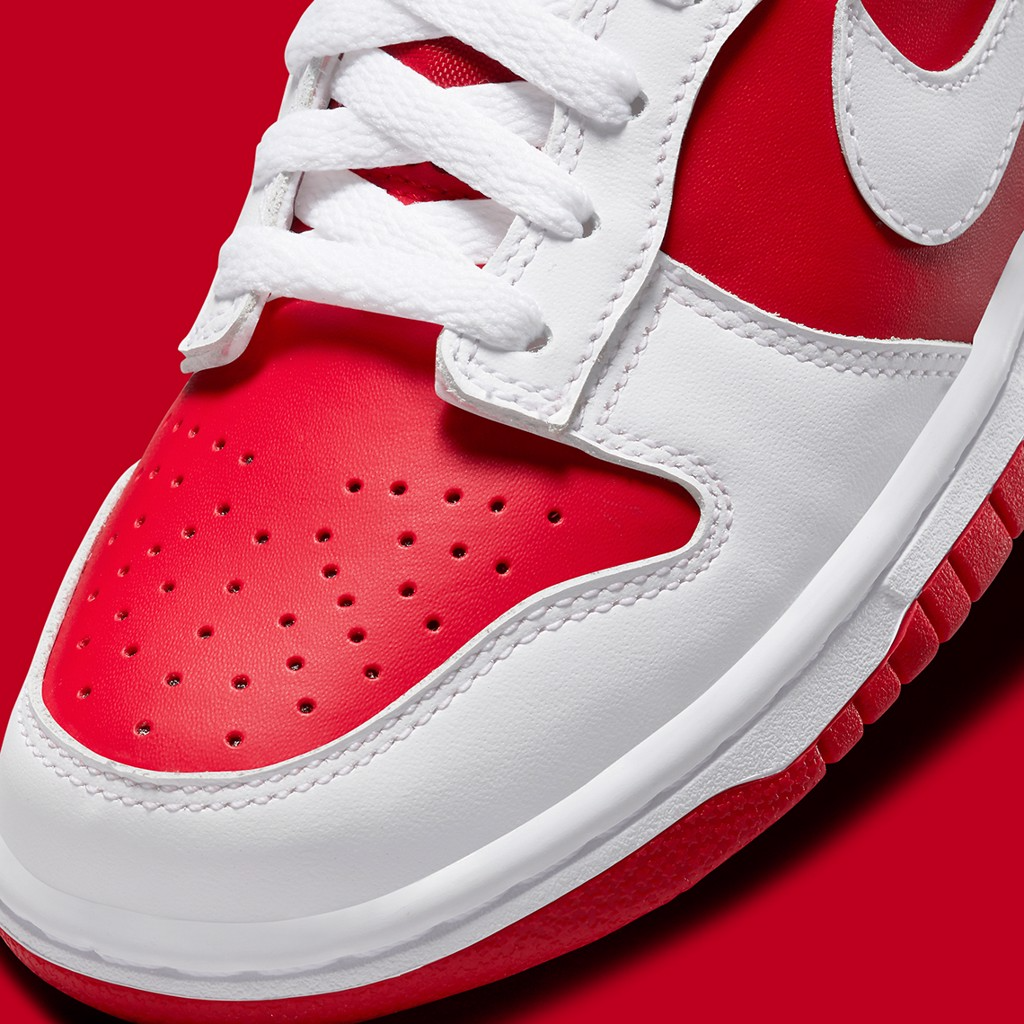 Giày Nike Dunk Low 'White University Red' DD1391-600 - Ảnh 7