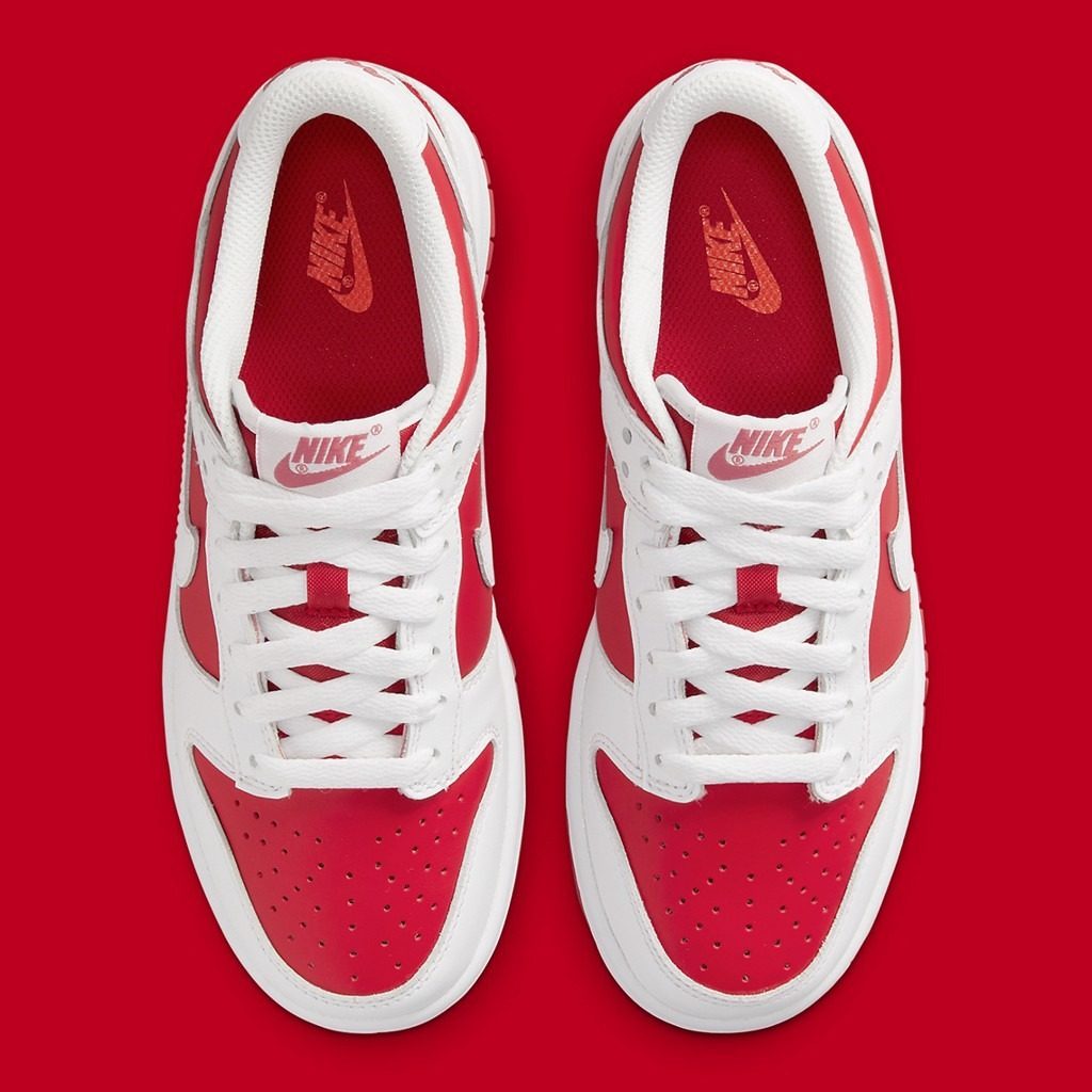 Giày Nike Dunk Low 'White University Red' DD1391-600 - Ảnh 9