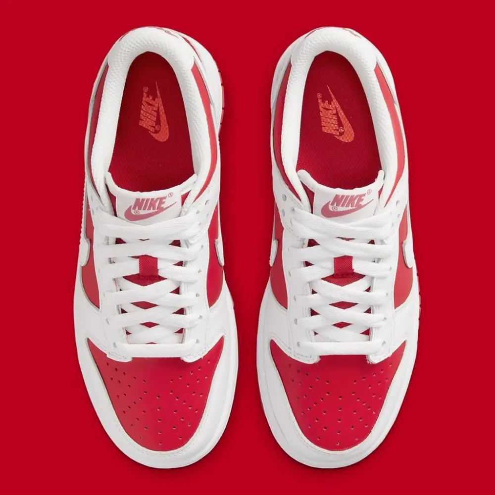 Giày Nike Dunk Low 'White University Red' DD1391-600 - Ảnh 9