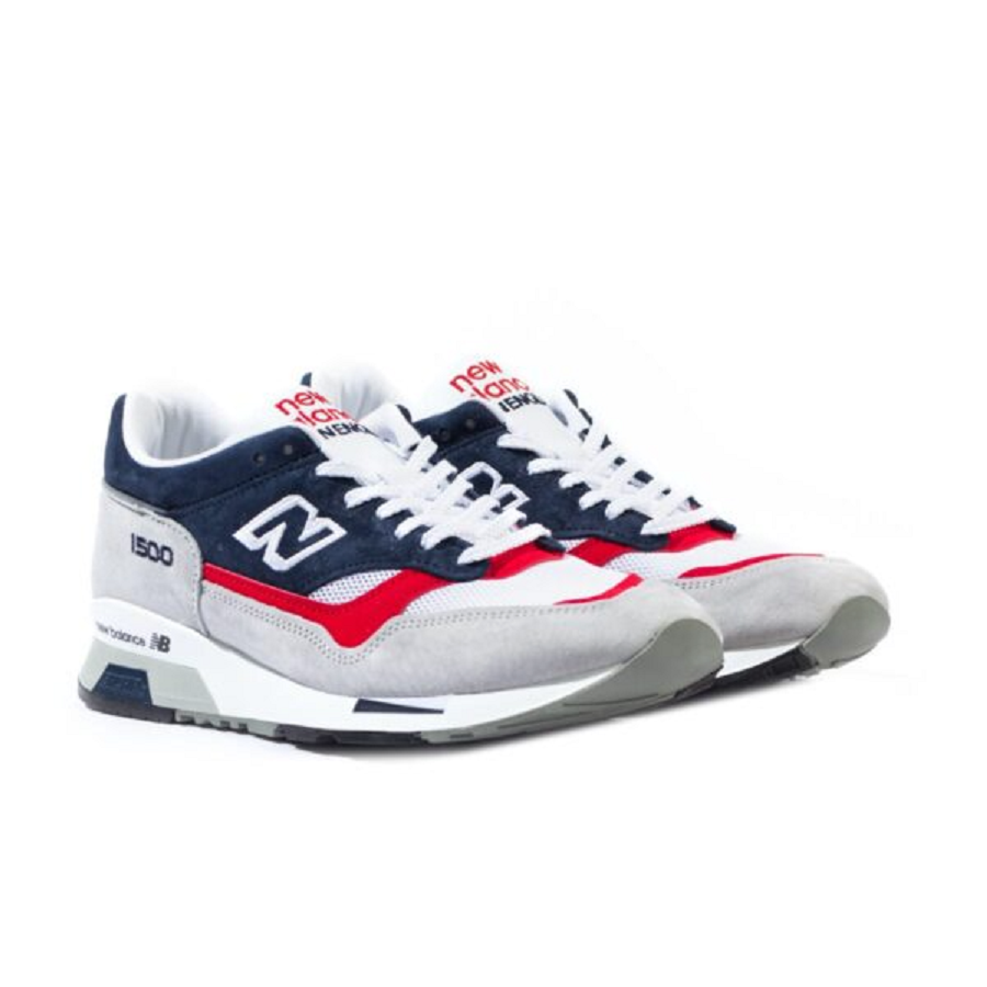 Giày New Balance 1500 Made in England ‘Grey Navy Red’ M1500GWR - Ảnh 5