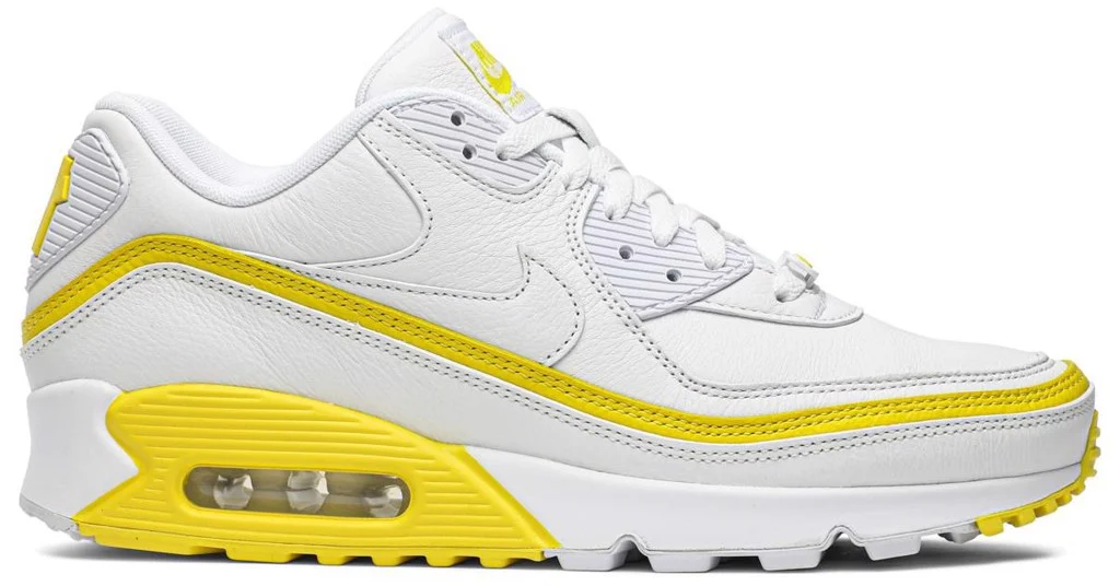 Giày Nike Undefeated x Air Max 90 'White Optic Yellow' CJ7197-101