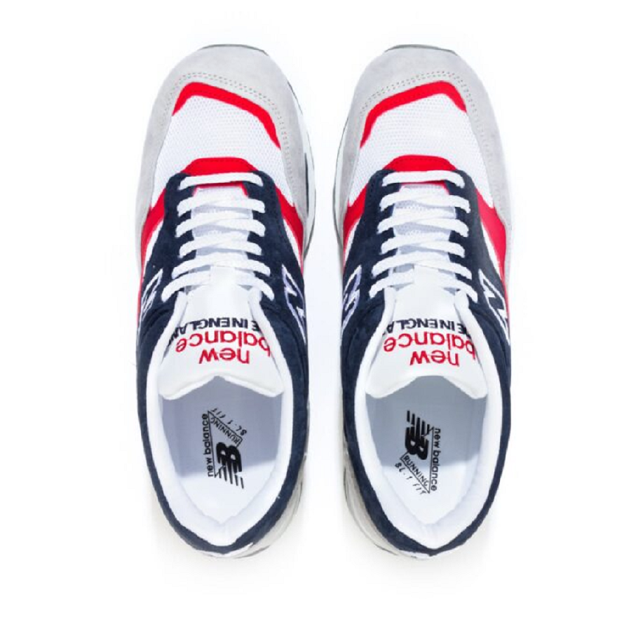 Giày New Balance 1500 Made in England ‘Grey Navy Red’ M1500GWR - Ảnh 7