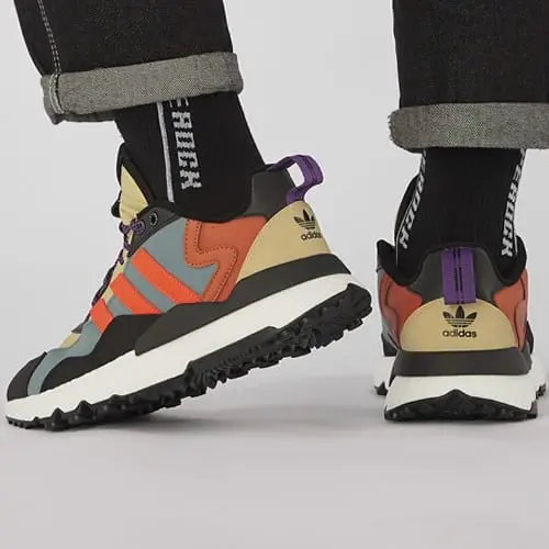 Giày Adidas Nite Jogger 'Core White Orange' FZ3664 - Ảnh 3