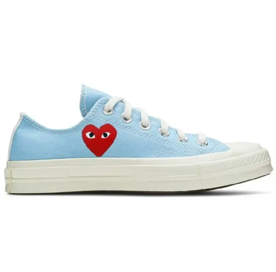 Giày Converse Comme des Garçons PLAY x Chuck 70 Low 'Bright Blue' 168303C