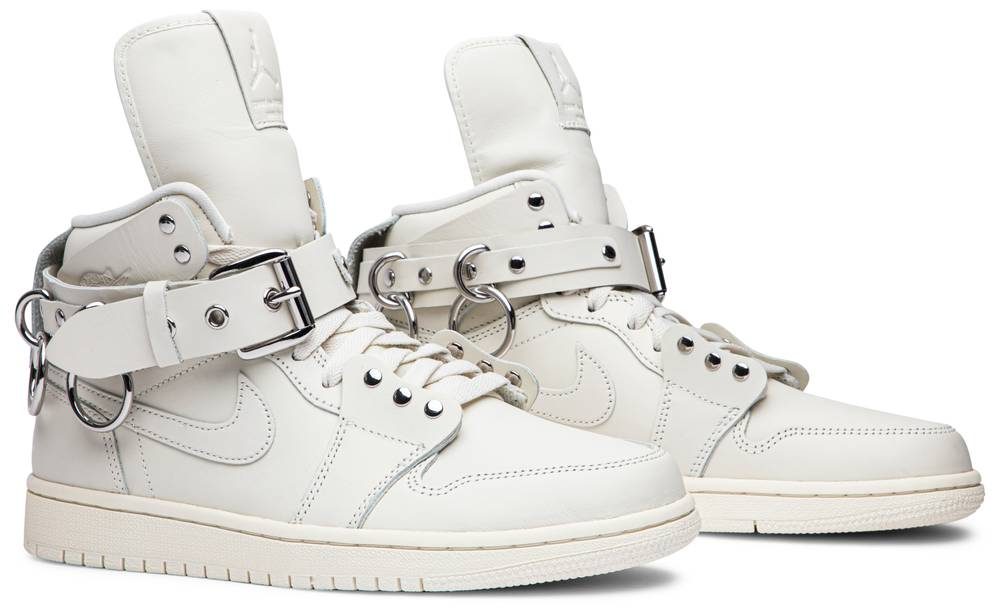Giày Nike Comme des Garçons x Air Jordan 1 Retro Strap High 'White' CN5738-100 - Ảnh 5