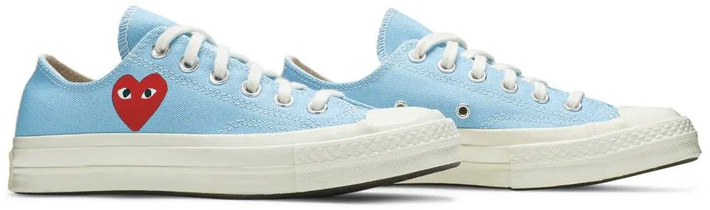 Giày Converse Comme des Garçons PLAY x Chuck 70 Low 'Bright Blue' 168303C - Ảnh 5