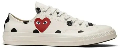 Giày Converse Comme des Garçons x Chuck Taylor All Star 70 Low 'Polka Dot' 157249C